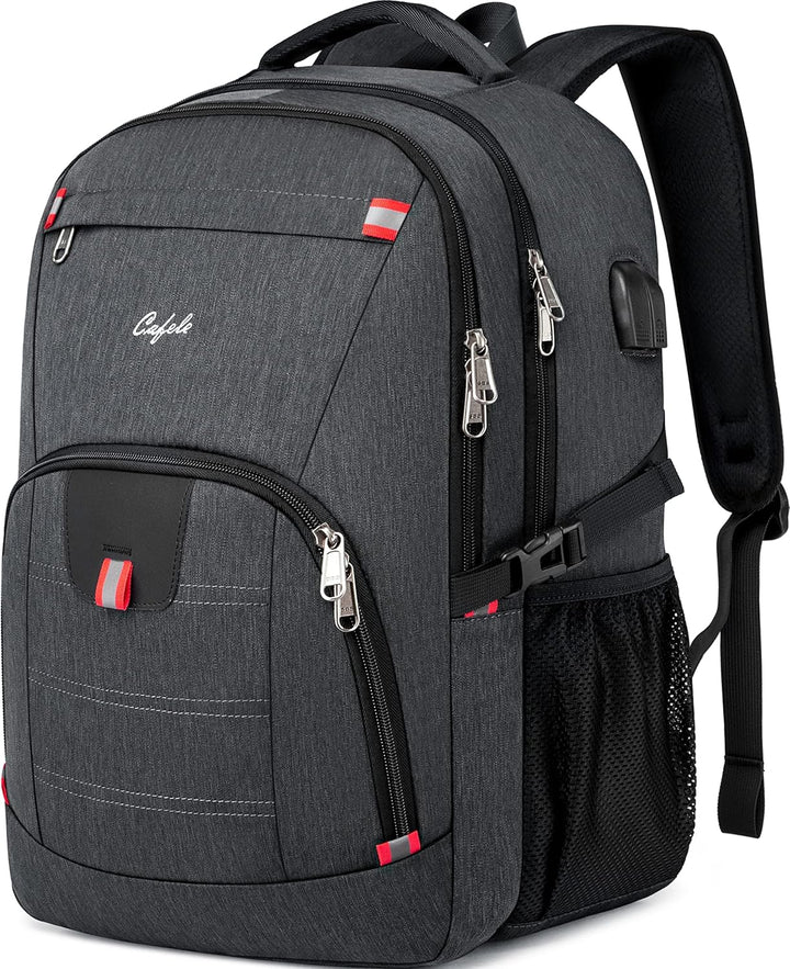 Wasserfester Laptop-Rucksack mit USB-Anschluss und Anti-Diebstahl-Design – TechPro