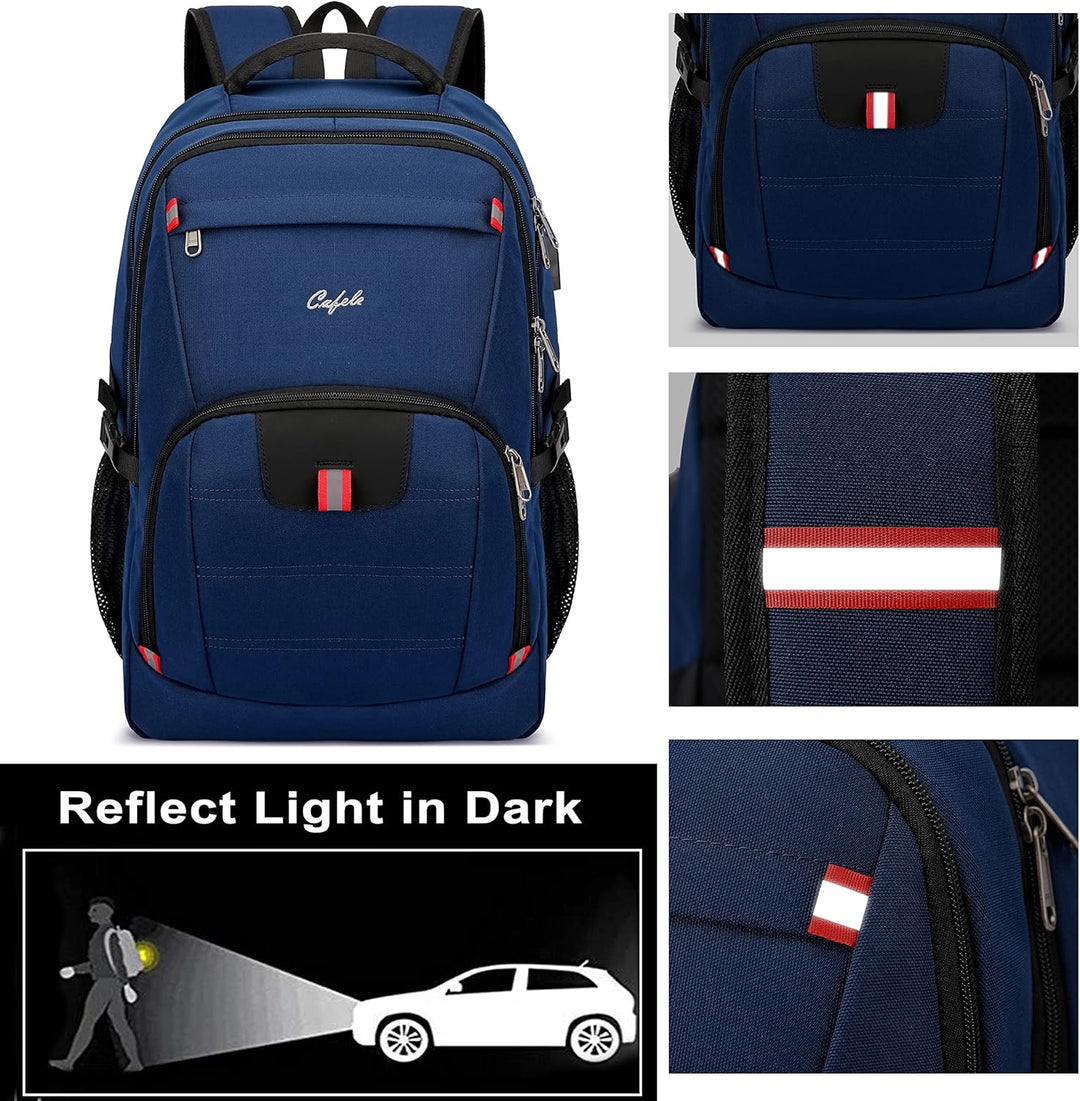 Wasserfester Laptop-Rucksack mit USB-Anschluss und Anti-Diebstahl-Design – TechPro
