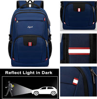 Wasserfester Laptop-Rucksack mit USB-Anschluss und Anti-Diebstahl-Design – TechPro