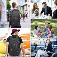 Wasserfester Laptop-Rucksack mit USB-Anschluss und Anti-Diebstahl-Design – TechPro