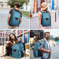 Wasserfester Laptop-Rucksack mit USB-Anschluss und Anti-Diebstahl-Design – TechPro