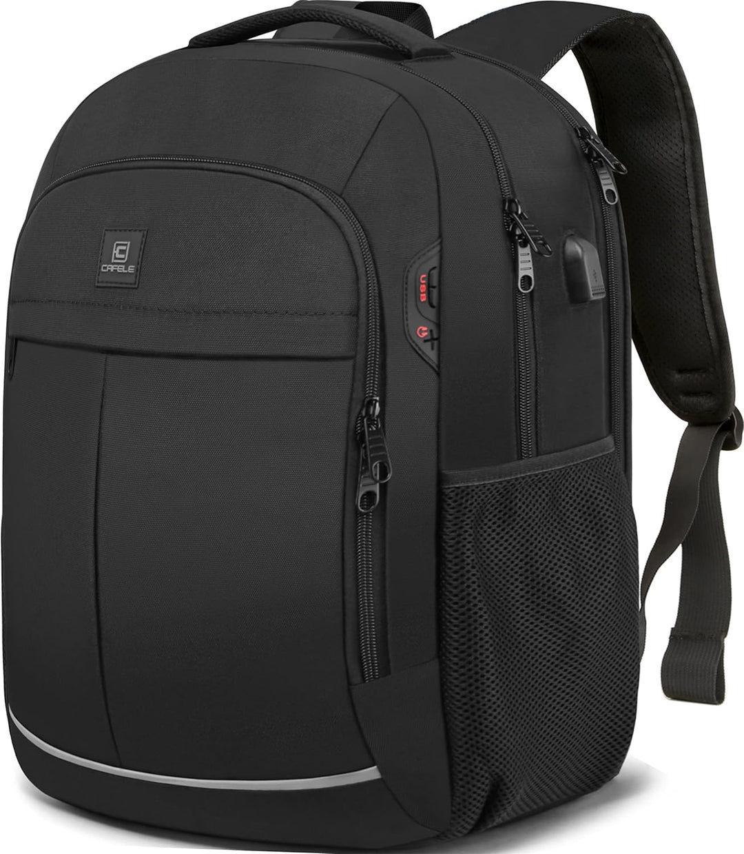 Wasserfester Laptop-Rucksack mit USB-Anschluss und Anti-Diebstahl-Design – TechPro