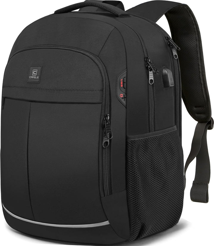 Wasserfester Laptop-Rucksack mit USB-Anschluss und Anti-Diebstahl-Design – TechPro