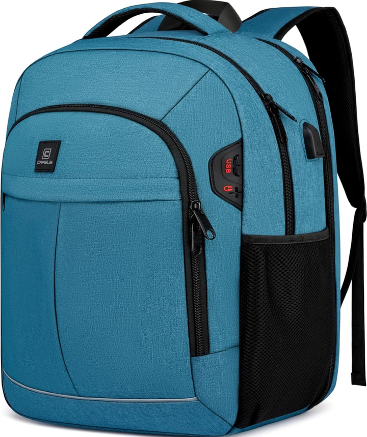 Wasserfester Laptop-Rucksack mit USB-Anschluss und Anti-Diebstahl-Design – TechPro
