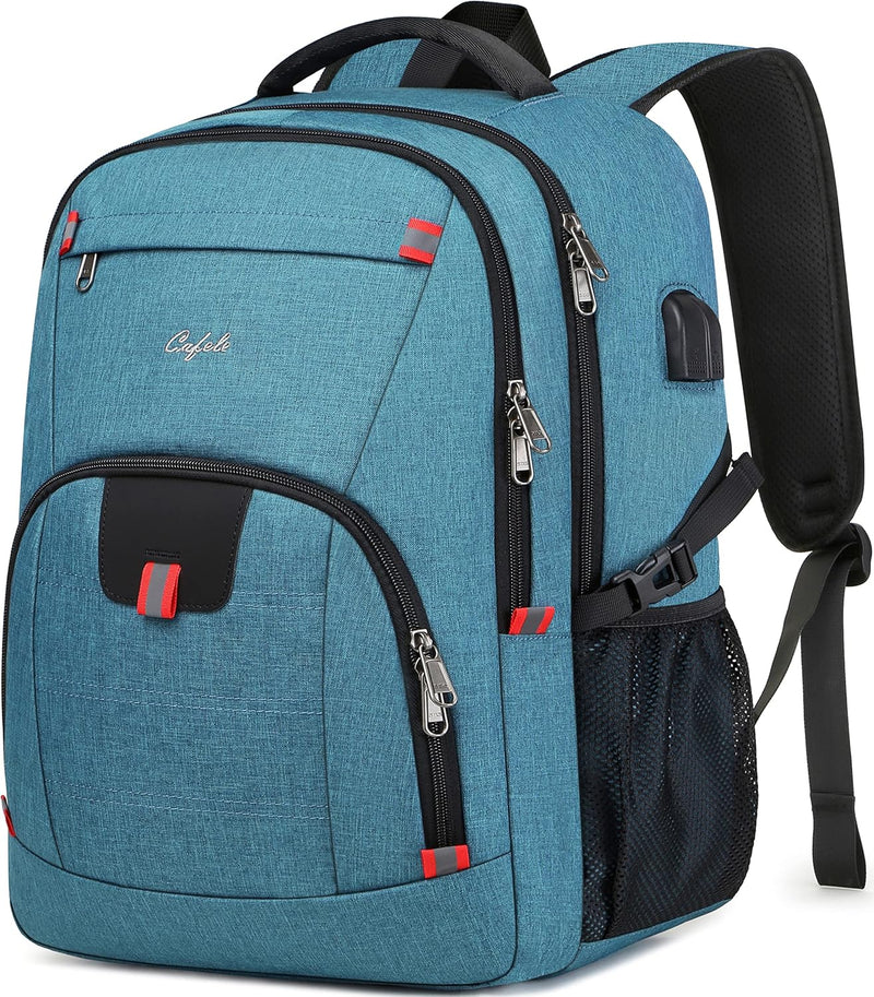 Wasserfester Laptop-Rucksack mit USB-Anschluss und Anti-Diebstahl-Design – TechPro