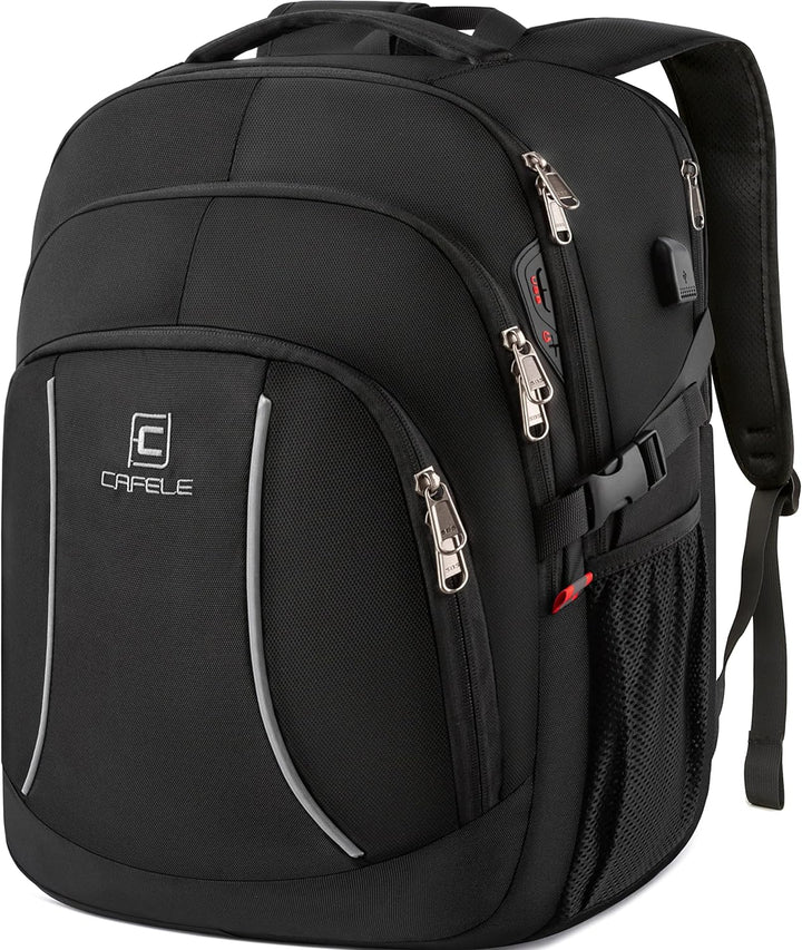 Wasserfester Laptop-Rucksack mit USB-Anschluss und Anti-Diebstahl-Design – TechPro