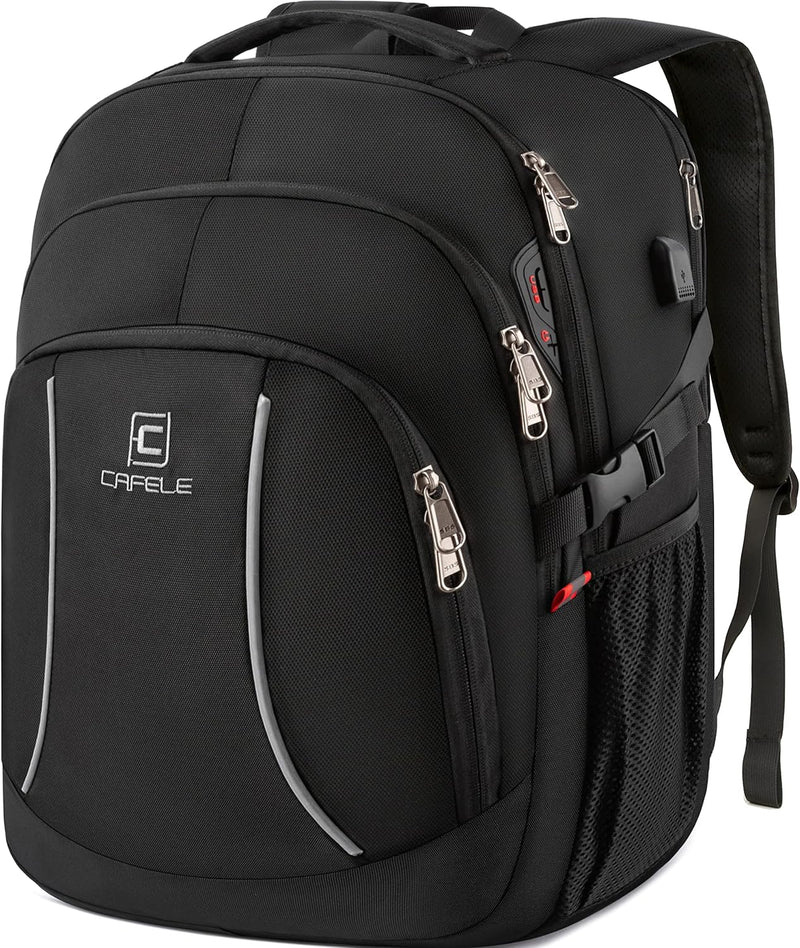 Wasserfester Laptop-Rucksack mit USB-Anschluss und Anti-Diebstahl-Design – TechPro