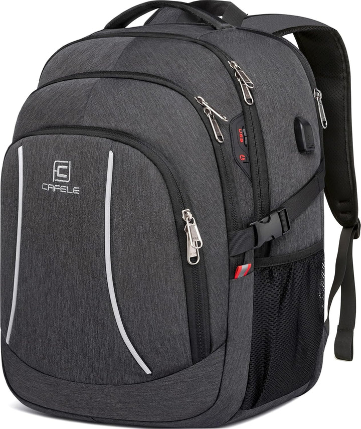 Wasserfester Laptop-Rucksack mit USB-Anschluss und Anti-Diebstahl-Design – TechPro