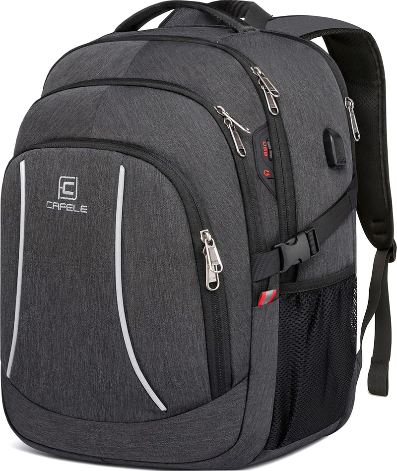 Wasserfester Laptop-Rucksack mit USB-Anschluss und Anti-Diebstahl-Design – TechPro