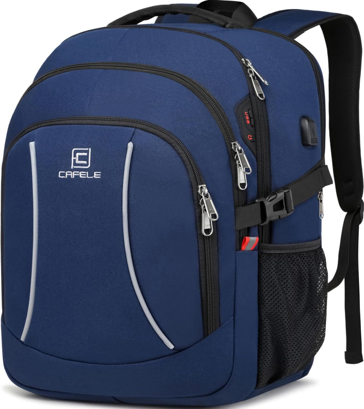 Wasserfester Laptop-Rucksack mit USB-Anschluss und Anti-Diebstahl-Design – TechPro