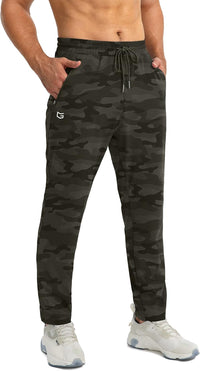 Herren Jogginghose Camouflage, grün, elastisch, mit Taschen, Sportbekleidung, Fitnessmode