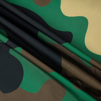 Camouflage-Stoff, grün-braun, Baumwolle, Outdoor-Bekleidung, Meterware, Textilmaterial.