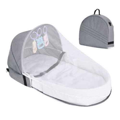 Faltbares & tragbares Babynest mit Moskitonetz – Schlafinsel Cosina