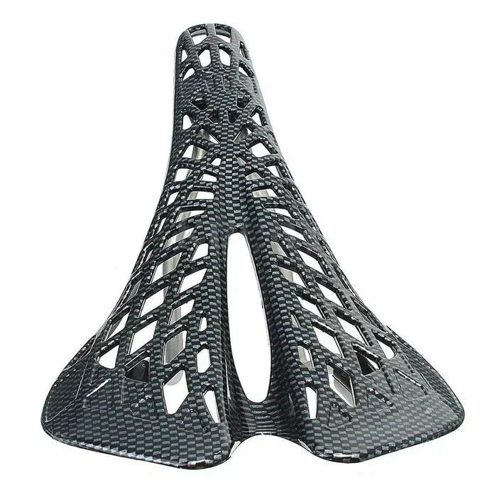 Carbonmax Premium Fahrradsattel, schwarz, ergonomisch, leicht, atmungsaktiv, für Rennrad.