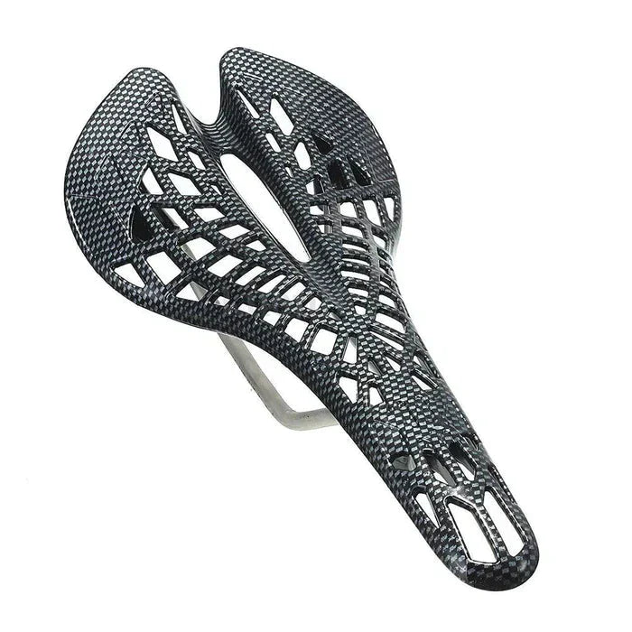 Carbonmax Premium Fahrradsattel, schwarz, ergonomisch, leicht, atmungsaktiv, Rennrad-Zubehör.