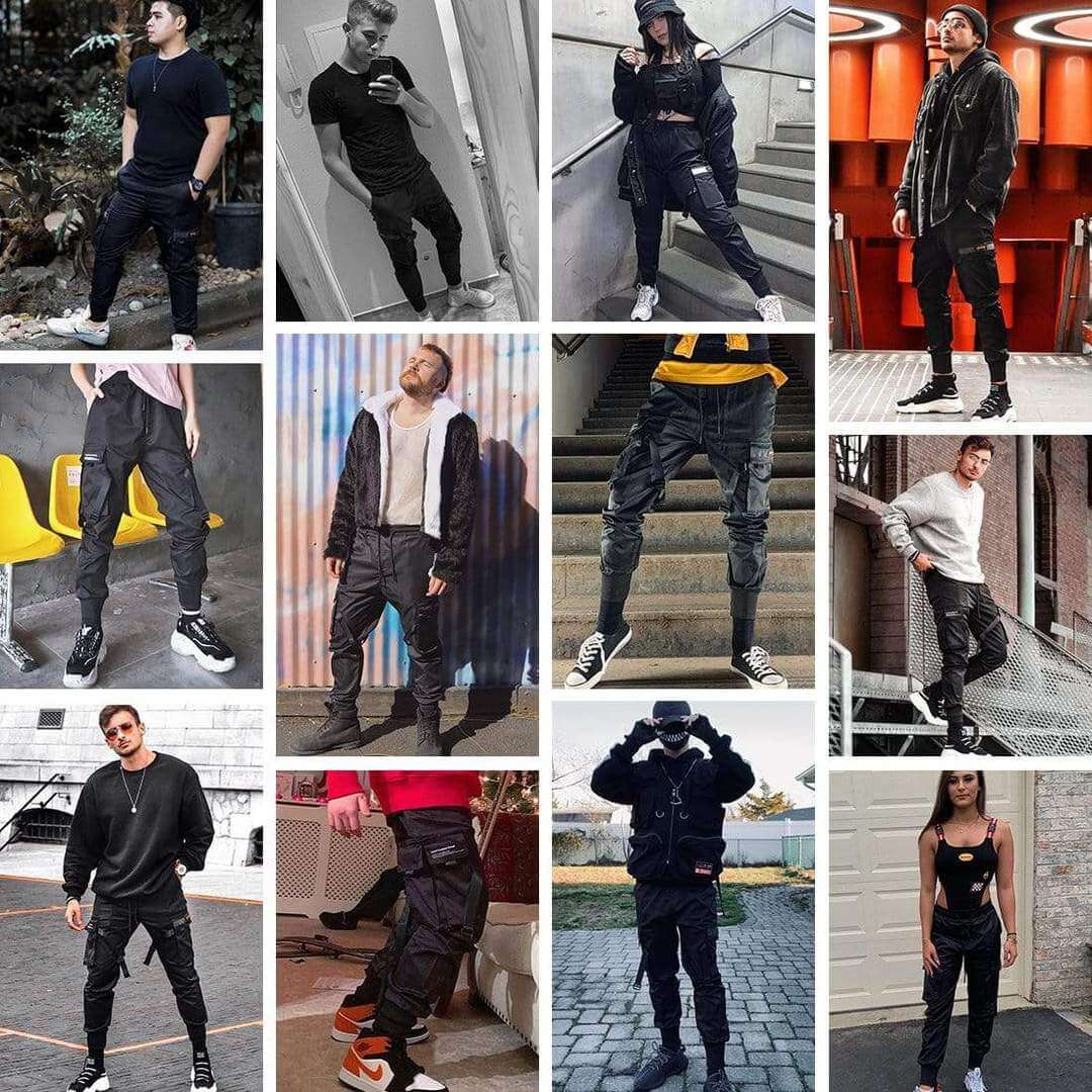 Herbstliche Multi-Pocket Hip-Hop Herren Cargo Hose – Dante