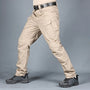 Beige taktische Hose, Herren, mit Taschen, Outdoor, robust, atmungsaktiv, Freizeitkleidung.
