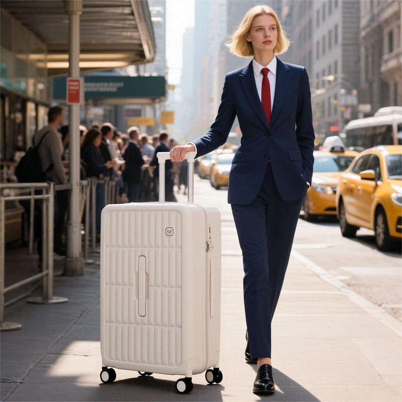 Große Harte Koffer mit 8 Spinner-Rollen