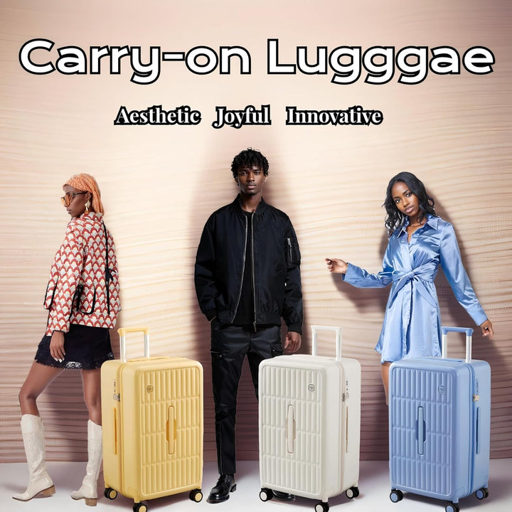 Große Harte Koffer mit 8 Spinner-Rollen