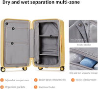 Große Harte Koffer mit 8 Spinner-Rollen