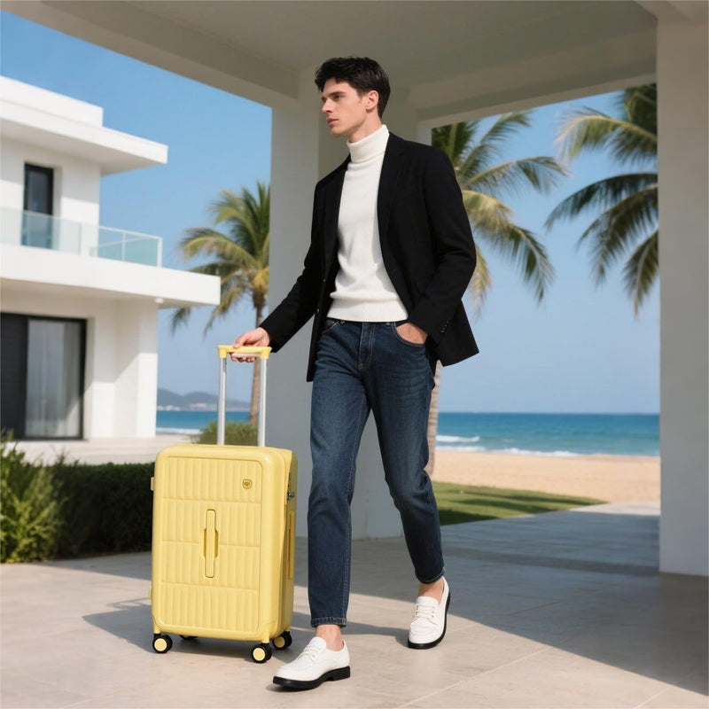 Große Harte Koffer mit 8 Spinner-Rollen