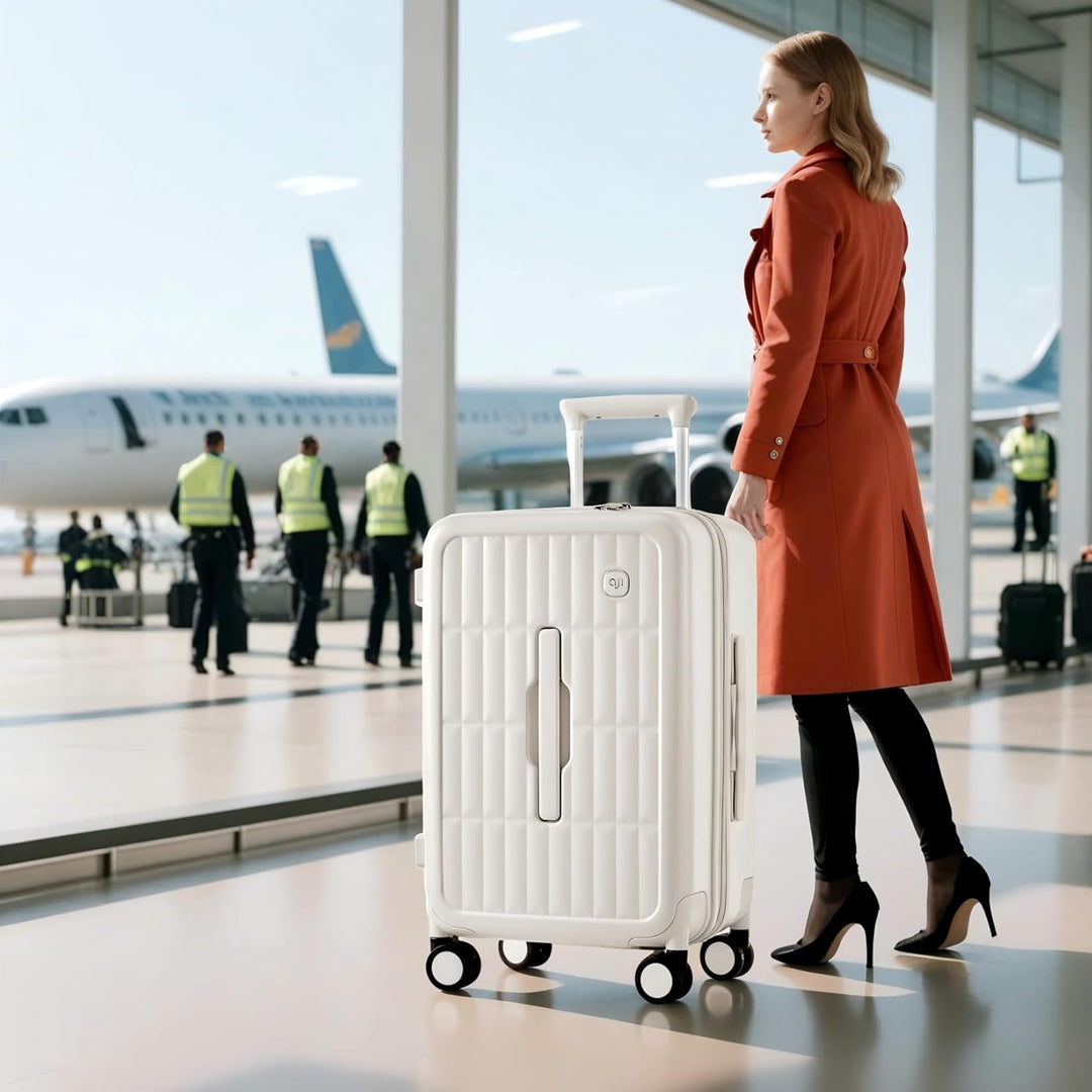 Große Harte Koffer mit 8 Spinner-Rollen