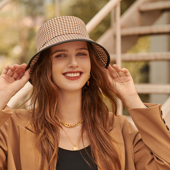 Leichter Damen-Bucket Hat aus Stoff für den Sommer – Lindsay