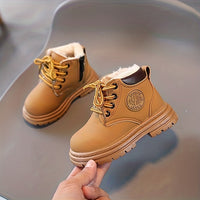 Wasserfeste Fleece-Herbststiefel für Jungen – Mit Warmfutter & Profilsohle