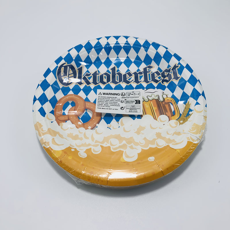 Papier Teller Set (verschiedene Größen) – WiesnTeller Oktoberfest 2025
