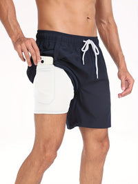 Schnelltrocknende Herren Bade-Shorts mit Stretch & Handytasche – Jonas