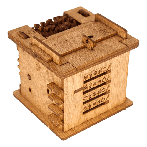 Interaktive Holz Escape Puzzlebox – MindVault