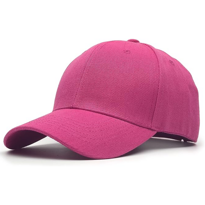 Rosa Baseballkappe aus Baumwolle, Unisex, modisch, verstellbar, Freizeitkleidung.