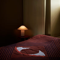 Tischlampe mit Stoffschirm – Lunara