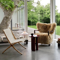 Tischlampe mit Stoffschirm – Lunara