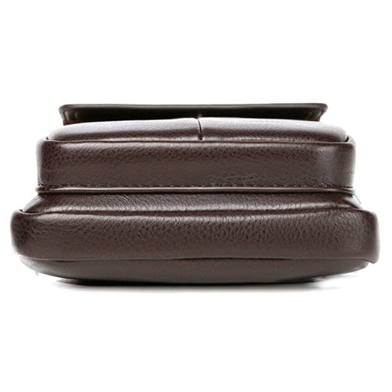 Kompakte PU-Leder Crossbody-Tasche für Herren mit verstellbarem Schulterriemen