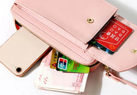 Kompakte Schultertasche aus PU-Leder mit verstellbarem Riemen