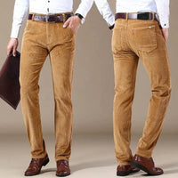 Herren Cordhose beige, klassisch, elegant, Freizeit, Büro, modisch, bequem, hochwertig.