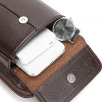 Herren PU Leder Schultertasche