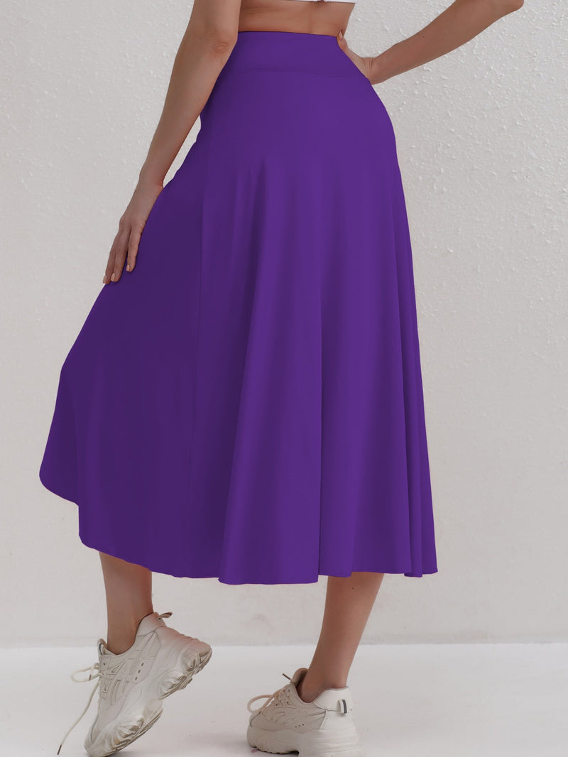 Herbstlich sportlicher Rock mit hoher Taille und asymmetrischem Schnitt – Alexia