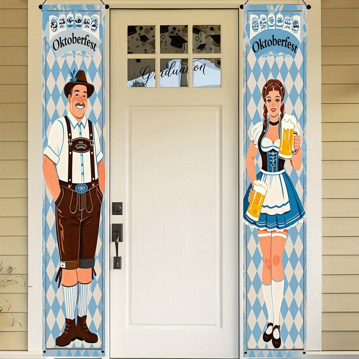 Oktoberfest Banner Set Polyester – WiesnWillkommen Oktoberfest 2025