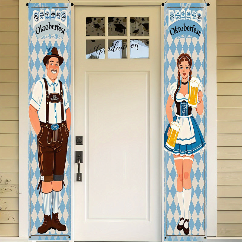Oktoberfest Banner Set Polyester – WiesnWillkommen Oktoberfest 2025
