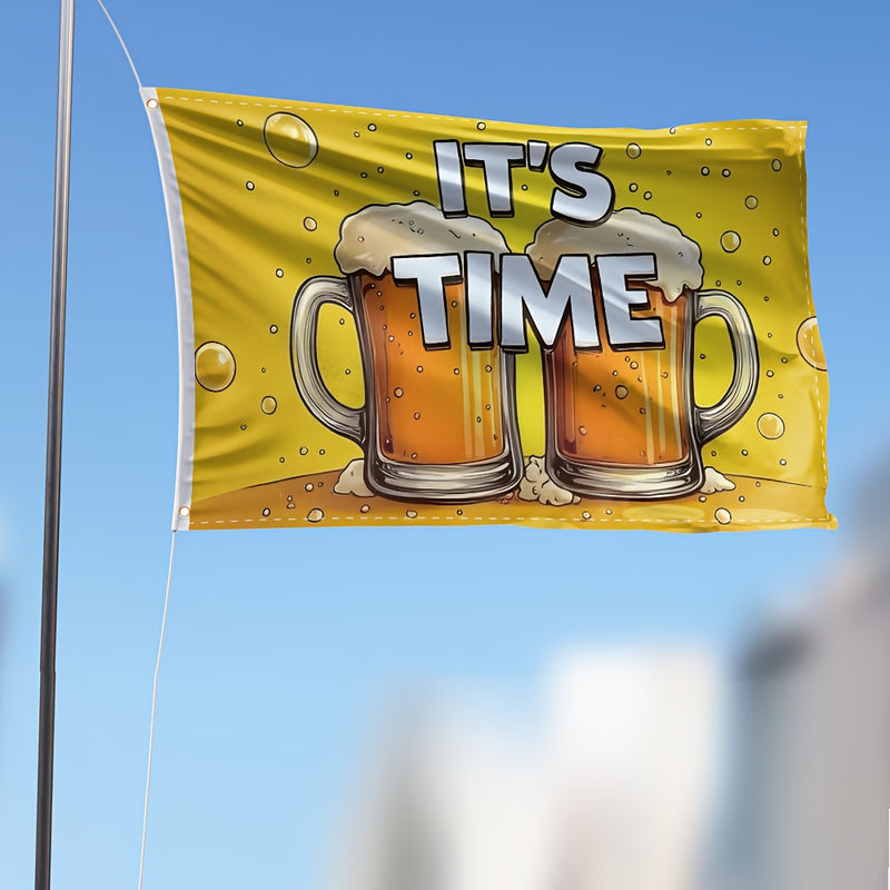 1 Stück große Oktoberfest Deko-Flagge – ProstFlagge Oktoberfest 2025