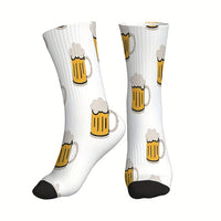 3 Paar Socken mit Bierkrug-Print – HopfenSocken Oktoberfest 2025