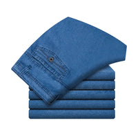 Herrenjeans mit Hoher Taille und Geradem Bein – Tobias