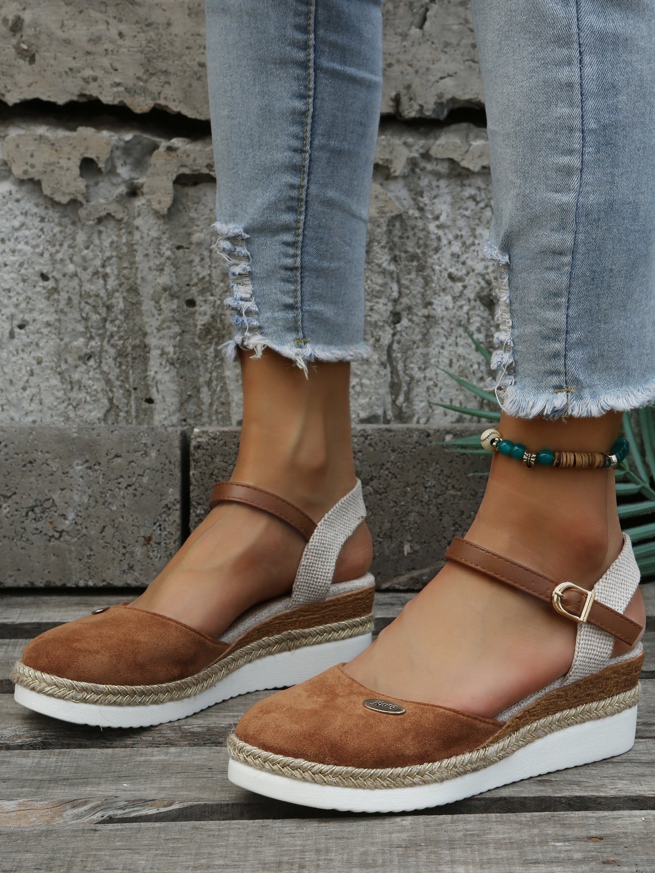 Sandalen Mit Keilabsatz Für Damen