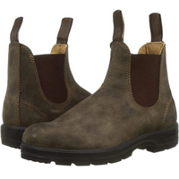 Braune Chelsea-Boots aus Leder, rutschfeste Sohle, ideal für Winter und Outdoor-Aktivitäten.