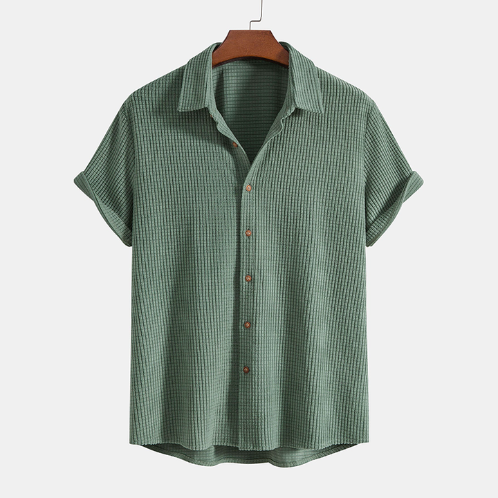 Sommerliche Herren-Loungeset mit Wabenstruktur – Lenn