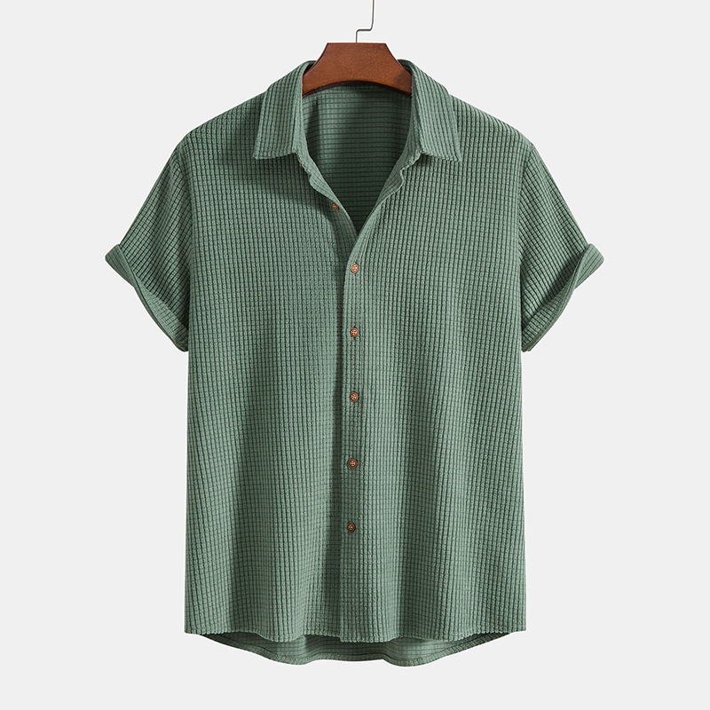 Sommerliche Herren-Loungeset mit Wabenstruktur – Lenn