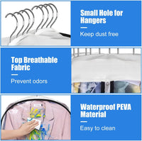 Klare Kleiderschutzhüllen mit Seitenfalten – 3er-Pack Aufbewahrungstaschen mit Seitenreißverschluss (Kaufe 1, erhalte 1 GRATIS)