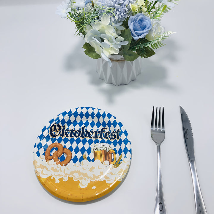 Papier Teller Set (verschiedene Größen) – WiesnTeller Oktoberfest 2025